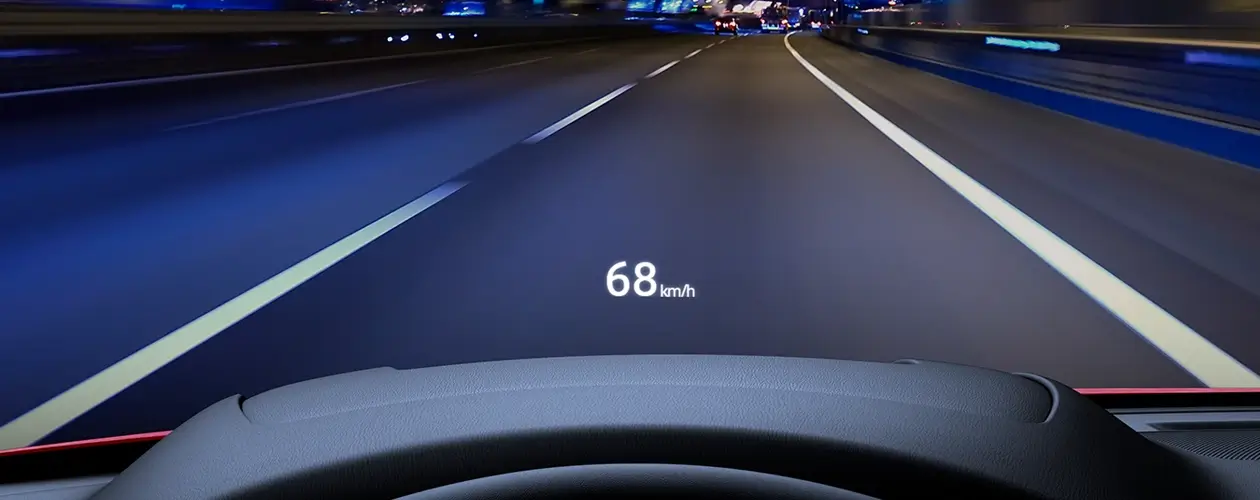 Pantalla de Manejo Head Up Display (HUD)