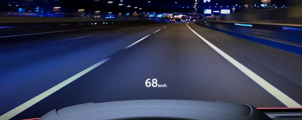 Pantalla de Manejo Head Up Display (HUD)